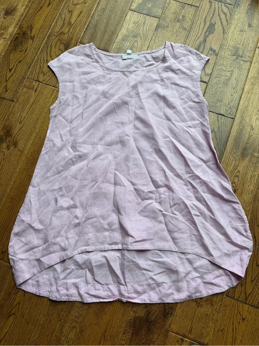 bryn walker Light Pink Linen Blend Sleeveless Tunic